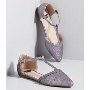 Modcloth Turn Back Prime Glitter Flat (NWT)
